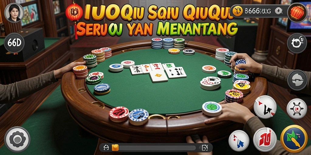 Tampilan utama gameplay 66D yang menegangkan dan seru.