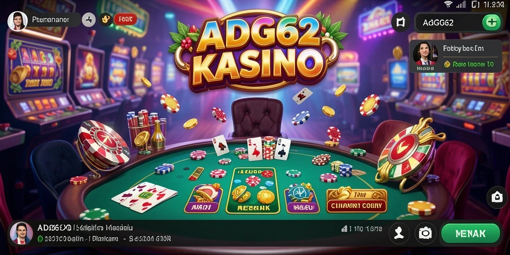 Tampilan gameplay menarik dari ADG62 yang menampilkan suasana Kasino.