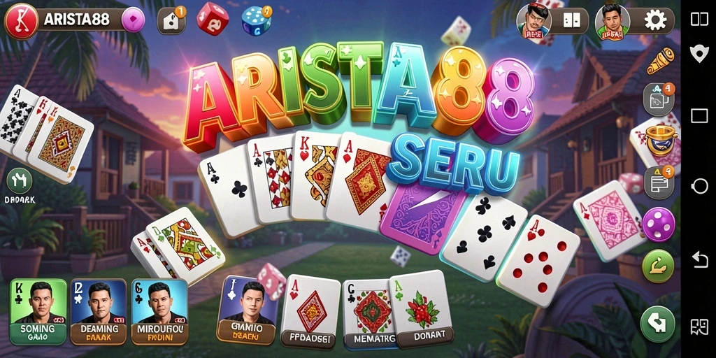 Tampilan gameplay mendebarkan ARISTA88 dalam aksi permainan Domino.