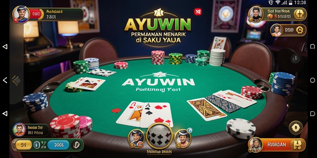 Tampilan gameplay Poker AYUWIN yang mengasyikkan dan interaktif.