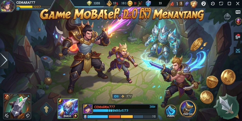 Screenshot gameplay CEMARA777 yang mendebarkan dan strategis.