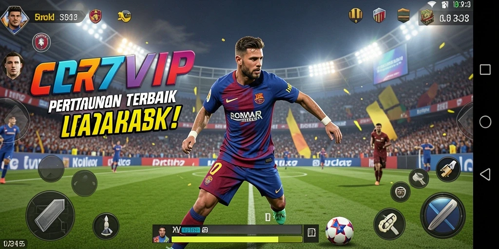 Tangkapan layar dari gameplay seru CR7VIP yang menunjukkan pertarungan mendebarkan.