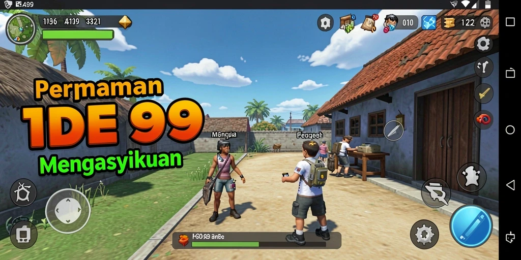 Tampilan gameplay FA99 yang mengasyikkan dan kaya warna.