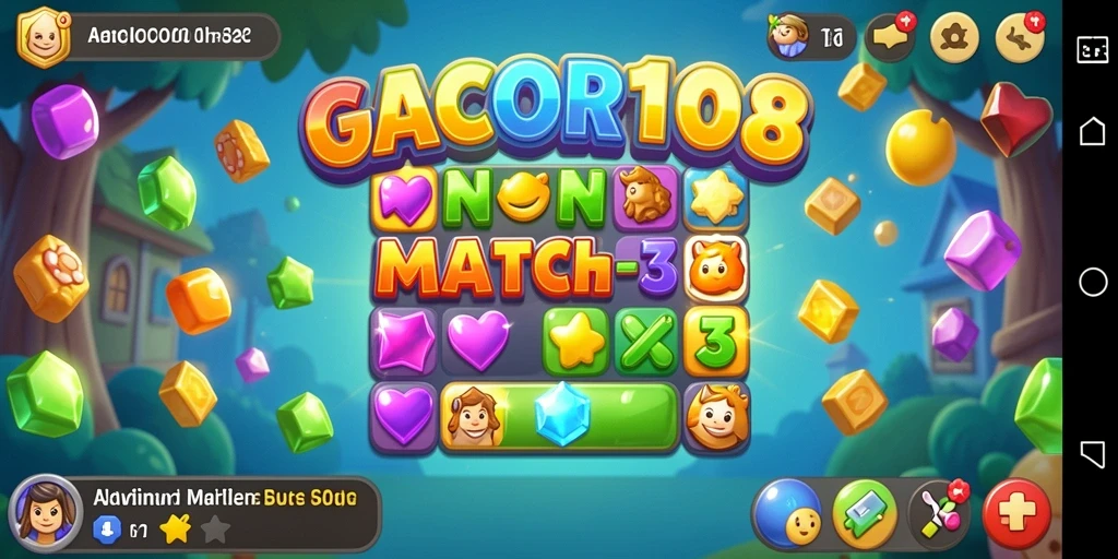 Screenshot menunjukkan gameplay seru GACOR108 dengan grafis yang mengagumkan.