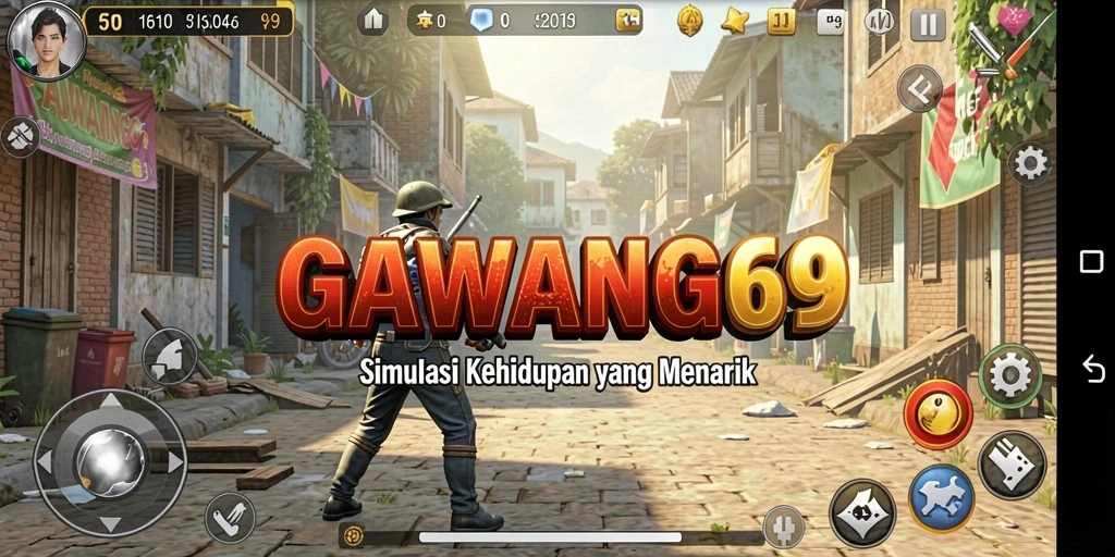 Tampilan menarik dari gameplay GAWANG69 dengan berbagai karakter.