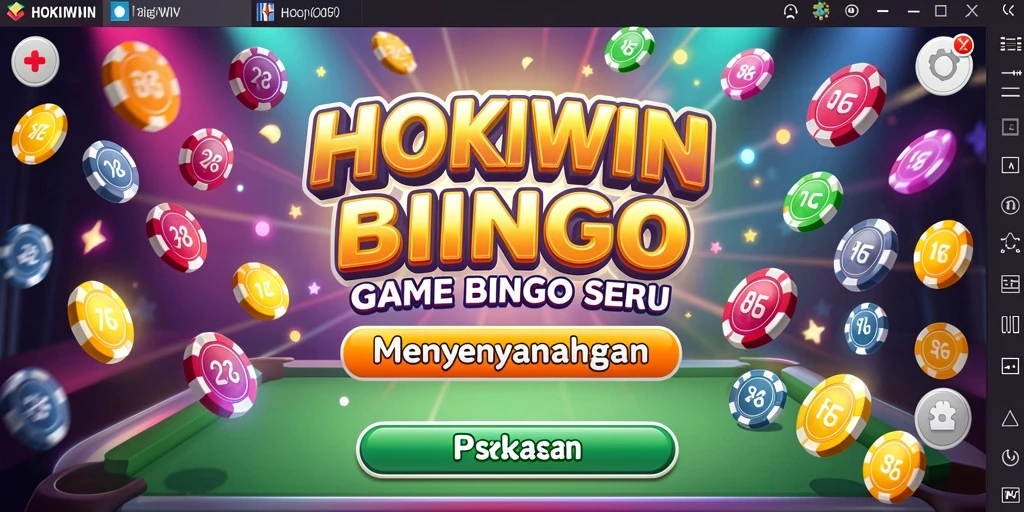 Tampilan gameplay seru HOKIWIN dengan angka bingo.