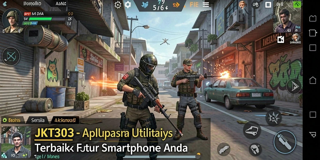 Tampilan antarmuka intuitif dari aplikasi JKT303 untuk pengelolaan perangkat.