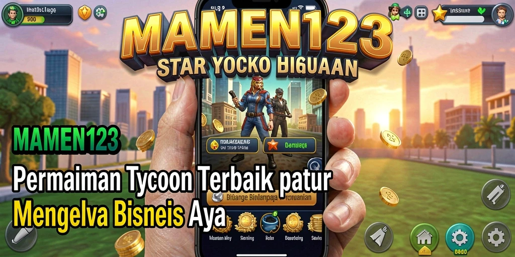 Screenshot utama MAMEN123 menampilkan gameplay Tycoon yang seru.