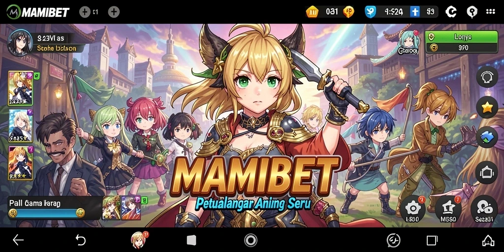 Gameplay seru MAMIBET dengan karakter anime yang menarik.