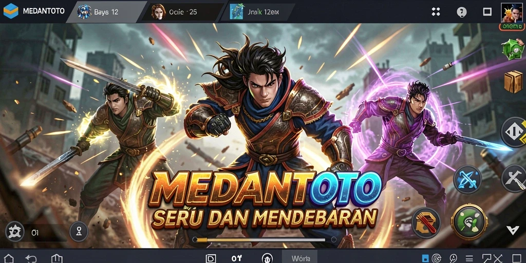 Tampilan aksi pertarungan yang mendebarkan dalam MEDANTOTO.
