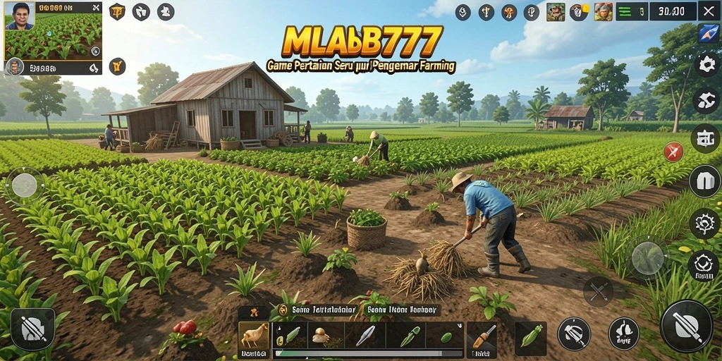 Tampilan menarik dari gameplay MLBB777 saat bercocok tanam.