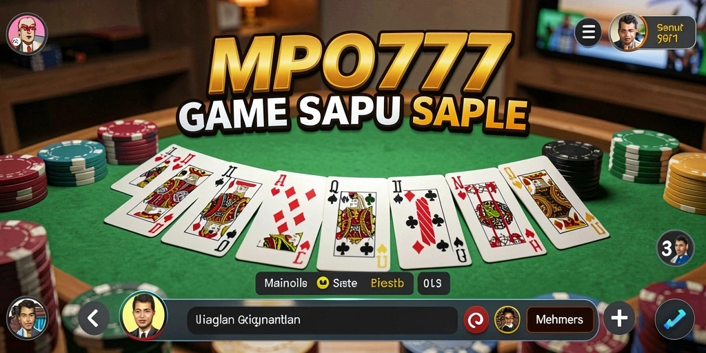 Tampilan gameplay seru di MPO777 dengan aksi Gaple yang menegangkan.