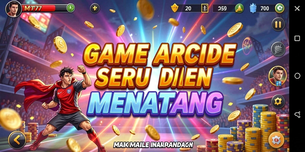 Gameplay seru MT777 dengan tantangan Arcade yang menantang.