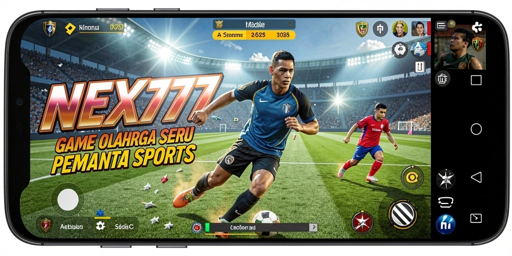 Screenshot gameplay NEX777 menunjukkan aksi seru dalam pertandingan olahraga.