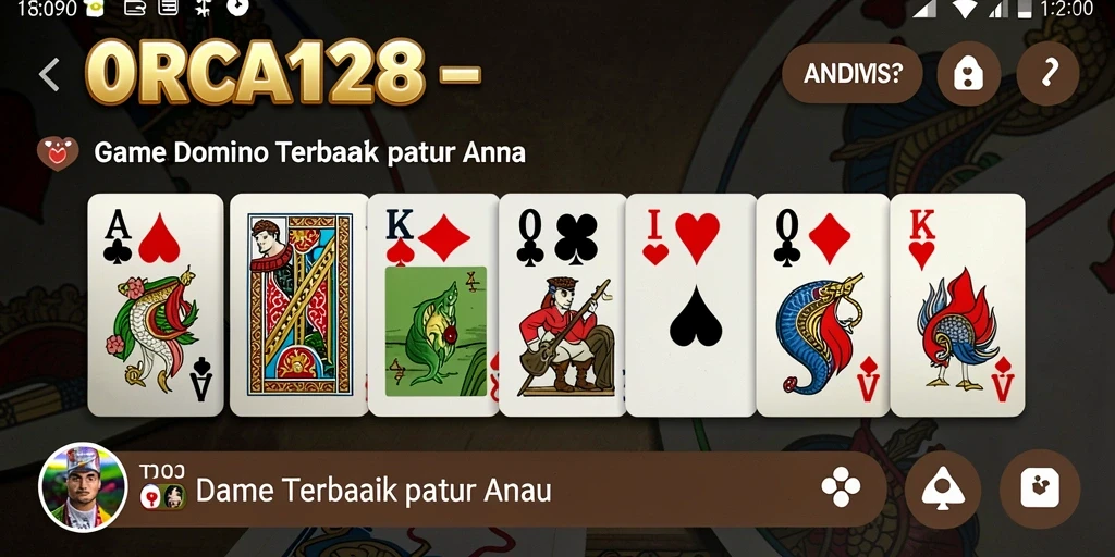 Tampilan gameplay Domino yang menarik dan seru di ORCA128.