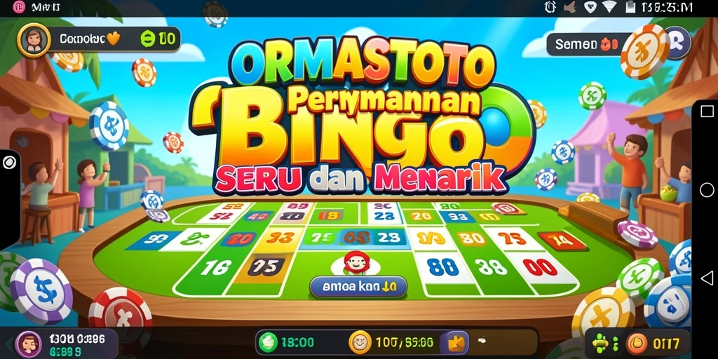 Screenshot gameplay ORMASTOTO dengan tampilan Bingo yang menarik.