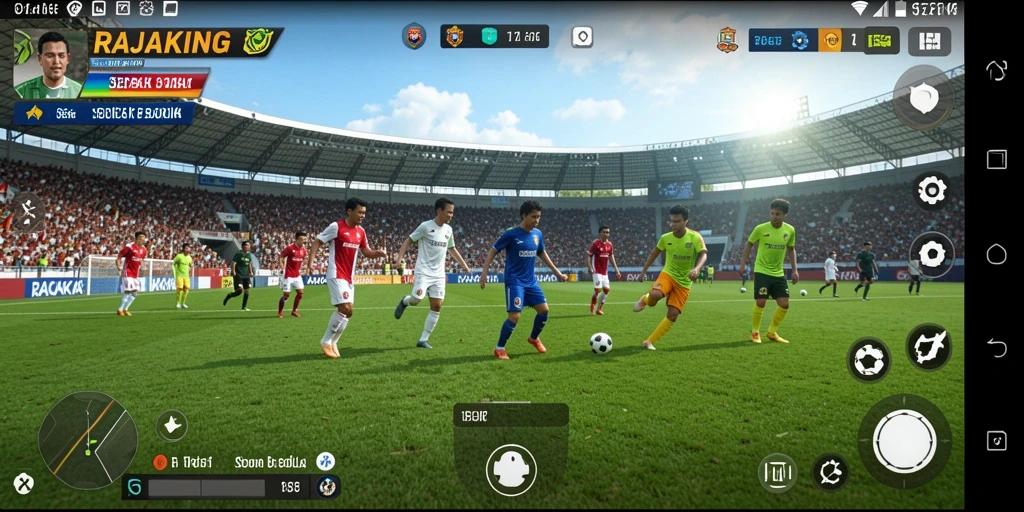 Screenshot gameplay dari game RAJAKING yang menampilkan pertandingan seru.