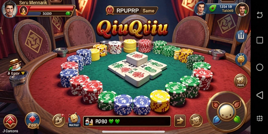 Tampilan menawan gameplay QiuQiu RPRPRP.