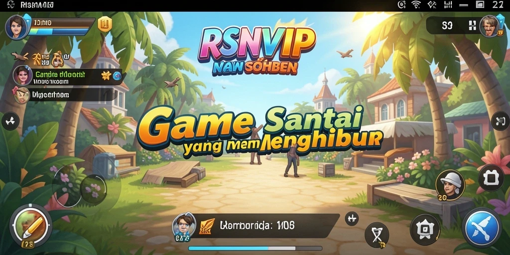Tangkapan layar gameplay RSNVIP yang seru dengan warna cerah.