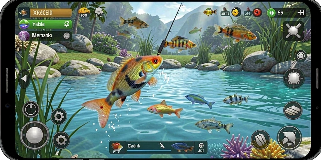 Gameplay S80 menampilkan pengalaman memancing yang mengasyikkan.