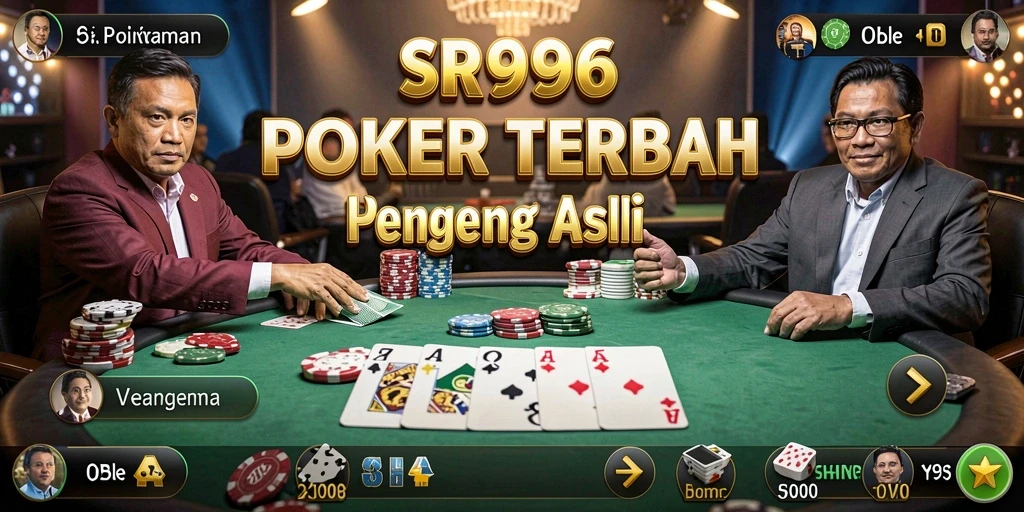 Tampilan gameplay Poker yang menarik dan mendebarkan dalam SR996.