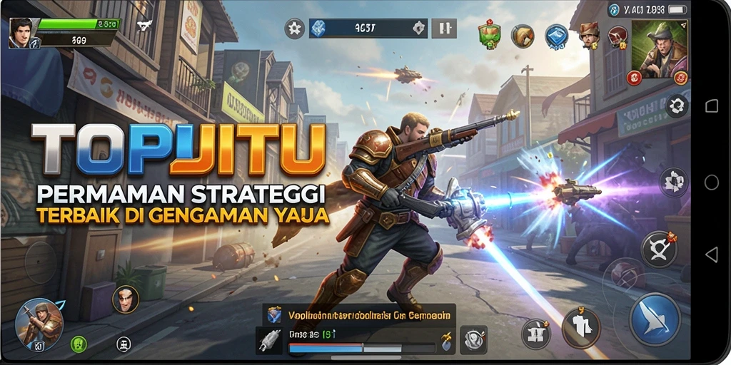 Tampilan gameplay menegangkan dan mendebarkan di TOPJITU.