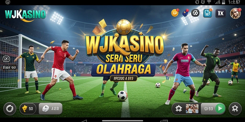 Screenshot WJKASINO menampilkan gameplay yang mendebarkan dalam pertandingan olahraga.